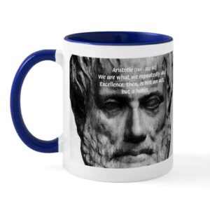 cafepress greek philosophy: aristotle mug ceramic coffee mug, tea cup 11 oz