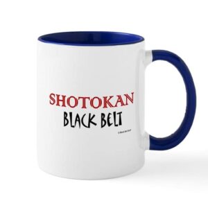 cafepress shotokan black belt 1 mug ceramic coffee mug, tea cup 11 oz