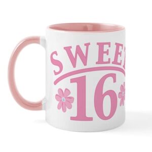 cafepress sweet 16 mug ceramic coffee mug, tea cup 11 oz