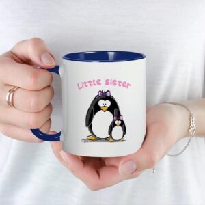 CafePress Little Sister Penguin Mug Ceramic Coffee Mug, Tea Cup 11 oz