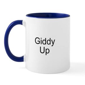 cafepress giddy up mug ceramic coffee mug, tea cup 11 oz