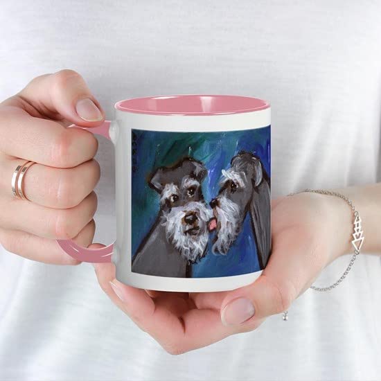 CafePress SCHNAUZER Kisses Schnauzer Mug Ceramic Coffee Mug, Tea Cup 11 oz