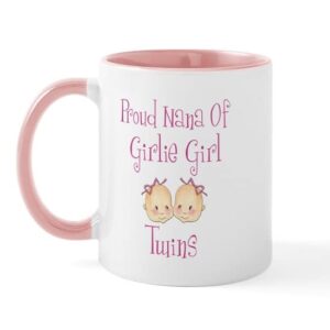 cafepress proud nana of twin girls mug ceramic coffee mug, tea cup 11 oz