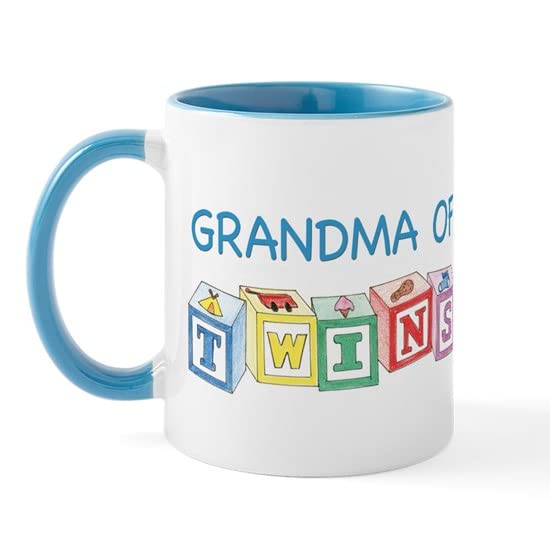 CafePress Grandma Of Twins Mug Ceramic Coffee Mug, Tea Cup 11 oz