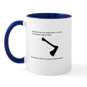cafepress donnie’s axe mug ceramic coffee mug, tea cup 11 oz