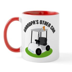 cafepress grandpa golf cart mug ceramic coffee mug, tea cup 11 oz