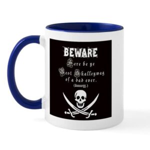 cafepress pirate dad mug ceramic coffee mug, tea cup 11 oz