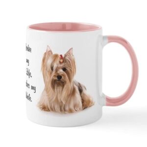 cafepress she’s my yorkie mug ceramic coffee mug, tea cup 11 oz