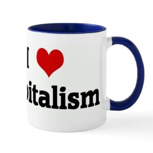 cafepress i love capitalism mug ceramic coffee mug, tea cup 11 oz