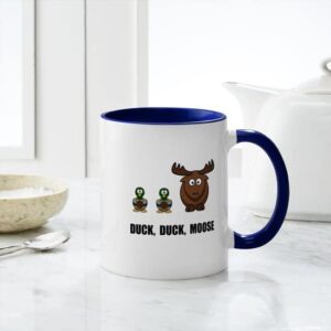 CafePress Duck Duck Moose Mug Ceramic Coffee Mug, Tea Cup 11 oz