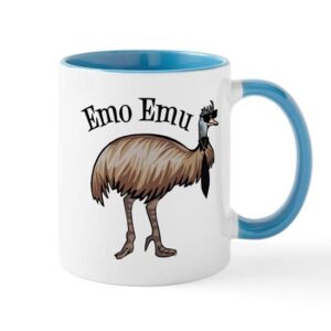 cafepress emo emu ceramic coffee mug, tea cup 11 oz