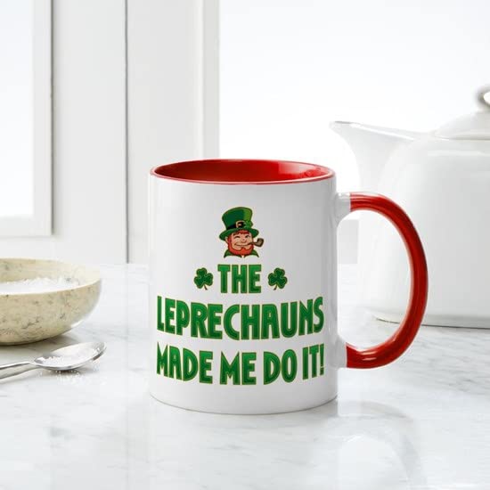 CafePress The Leprechauns Made Me Do It Mug Ceramic Coffee Mug, Tea Cup 11 oz