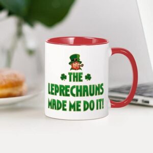 CafePress The Leprechauns Made Me Do It Mug Ceramic Coffee Mug, Tea Cup 11 oz