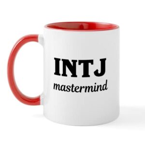 cafepress intj mastermind myers briggs personality mugs ceramic coffee mug, tea cup 11 oz