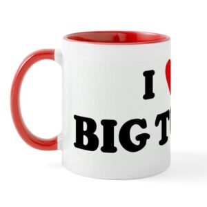 cafepress i love big tuna mug ceramic coffee mug, tea cup 11 oz