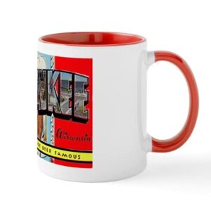 cafepress milwaukee wisconsin greetings mug ceramic coffee mug, tea cup 11 oz