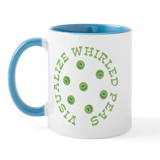 CafePress Visualize Whirled Peas Mug Ceramic Coffee Mug, Tea Cup 11 oz