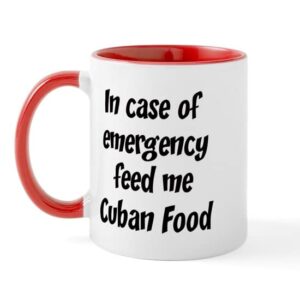 cafepress feed me cuban food mug ceramic coffee mug, tea cup 11 oz