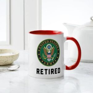 CafePress US Army Retired Ceramic Coffee Mug, Tea Cup 11 oz