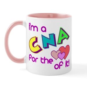 cafepress i’m a cna for the love of it mug ceramic coffee mug, tea cup 11 oz