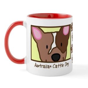 cafepress anime red heeler mug ceramic coffee mug, tea cup 11 oz