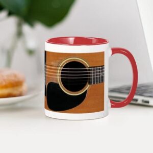 CafePress Old, Acoustic Guitar Mug Ceramic Coffee Mug, Tea Cup 11 oz