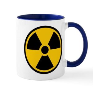 cafepress radioactive symbol mugs ceramic coffee mug, tea cup 11 oz
