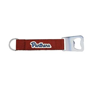 pitt panthers basketball leather keyring bottle opener keychain – made from the same exact materials as a basketball – orange