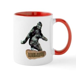 cafepress bigfoot i believe mug ceramic coffee mug, tea cup 11 oz