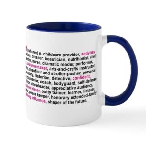 cafepress definition of a nanny mug ceramic coffee mug, tea cup 11 oz