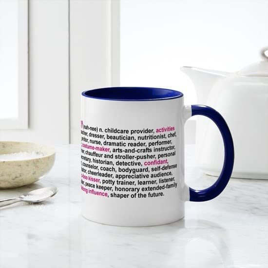 CafePress Definition Of A Nanny Mug Ceramic Coffee Mug, Tea Cup 11 oz