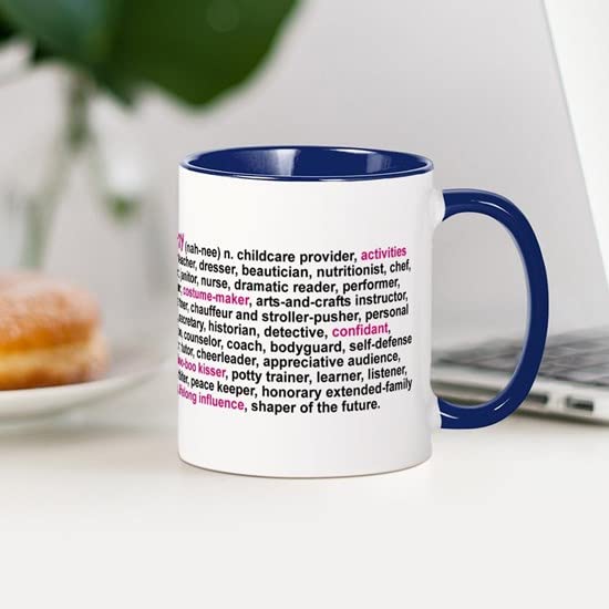 CafePress Definition Of A Nanny Mug Ceramic Coffee Mug, Tea Cup 11 oz