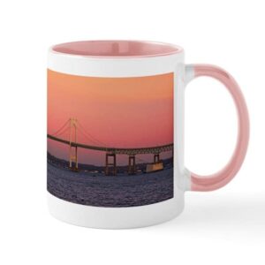 cafepress newport bridge, rhode island coffee mug ceramic coffee mug, tea cup 11 oz