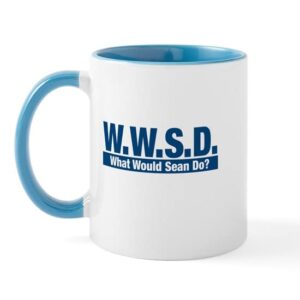 cafepress wwsd what would sean do? mug ceramic coffee mug, tea cup 11 oz