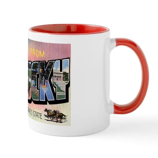 CafePress Kentucky Greetings Mug Ceramic Coffee Mug, Tea Cup 11 oz