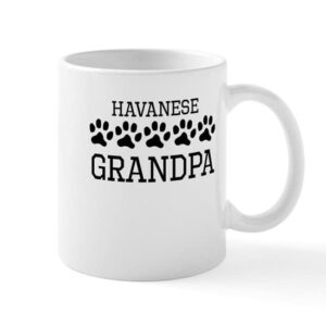 cafepress havanese grandpa mugs ceramic coffee mug, tea cup 11 oz
