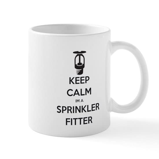 CafePress Keep Calm Im A Sprinkler Fitter Mugs Ceramic Coffee Mug, Tea Cup 11 oz