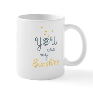cafepress you are my sunshine mugs ceramic coffee mug, tea cup 11 oz