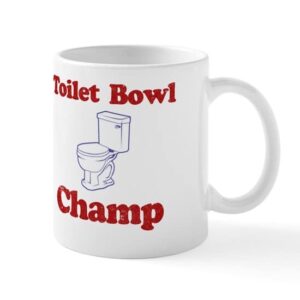 cafepress toilet bowl champ fantasy football lose mug ceramic coffee mug, tea cup 11 oz