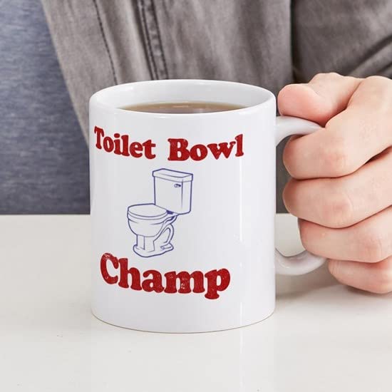 CafePress Toilet Bowl Champ Fantasy Football Lose Mug Ceramic Coffee Mug, Tea Cup 11 oz