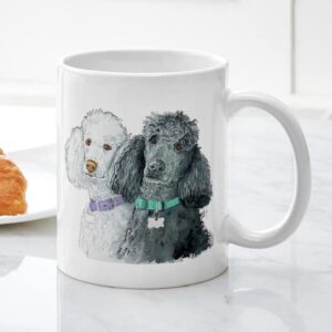 CafePress Two Poodles Mug Ceramic Coffee Mug, Tea Cup 11 oz