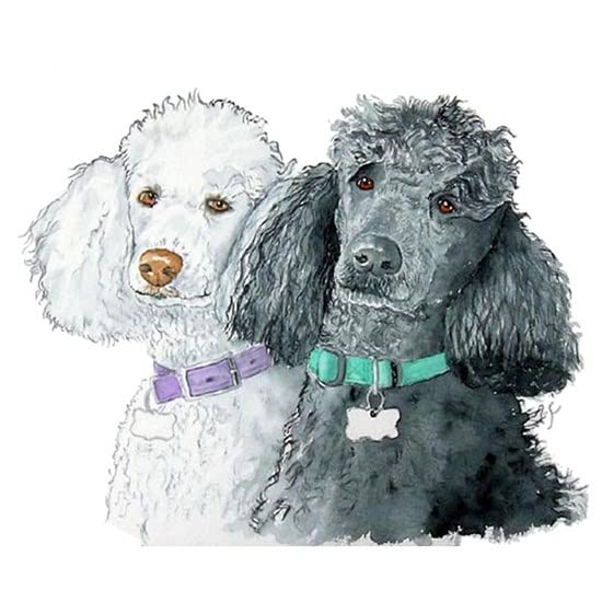 CafePress Two Poodles Mug Ceramic Coffee Mug, Tea Cup 11 oz