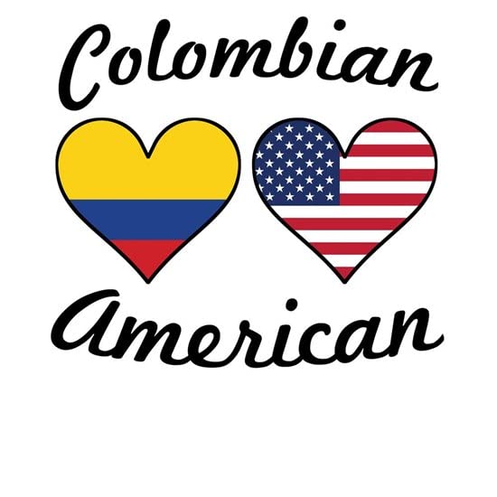 CafePress Colombian American Flag Hearts Mugs Ceramic Coffee Mug, Tea Cup 11 oz