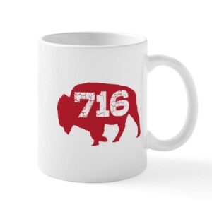 cafepress 716 buffalo area code mugs ceramic coffee mug, tea cup 11 oz
