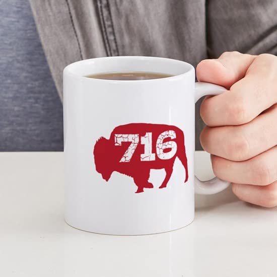 CafePress 716 Buffalo Area Code Mugs Ceramic Coffee Mug, Tea Cup 11 oz