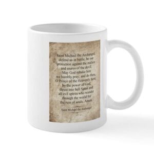 cafepress saint michael the archangel mug ceramic coffee mug, tea cup 11 oz