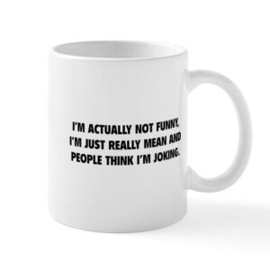 cafepress i’m just really mean mug ceramic coffee mug, tea cup 11 oz