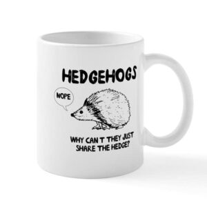 cafepress hedgehogs hedge no mugs ceramic coffee mug, tea cup 11 oz