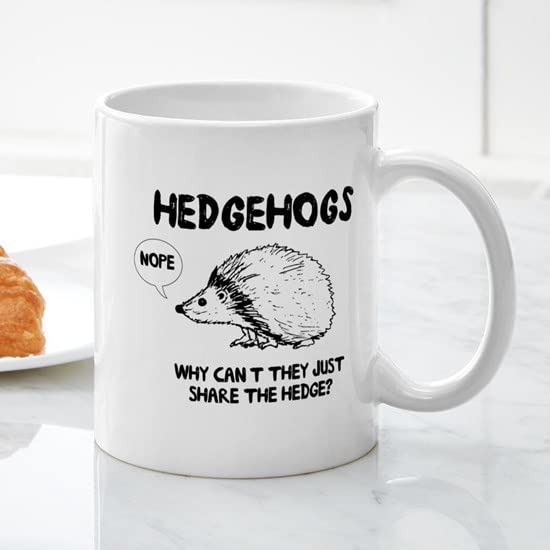 CafePress Hedgehogs Hedge No Mugs Ceramic Coffee Mug, Tea Cup 11 oz