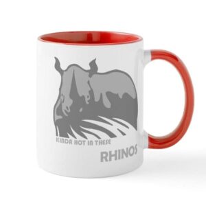 cafepress ace ventura rhinos mug ceramic coffee mug, tea cup 11 oz